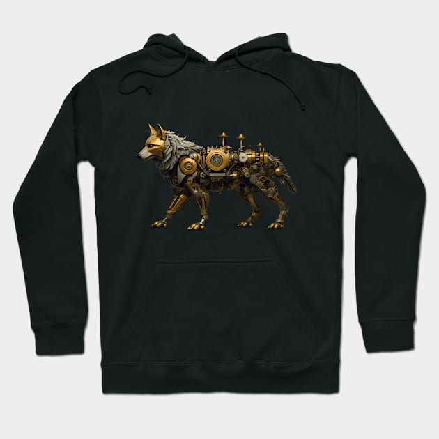 Steampunk Wolf Hoodie by Radibor78